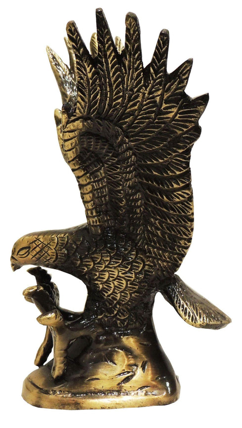 Brass Antique Showpiece Eagle Statue 0.68kg